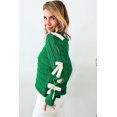 thumbnail image 3 of FOLUNSI Vibrant Green Sweater w/ Bow-Knot - Chic, Cozy & Flirty, 3 of 8