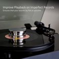 thumbnail image 3 of Fluance HiFi Vinyl Record Weight Stabilizer High Mass 760 gram Steel LP Disc Turntable Accessory with Protective Velvet Pad for Vibration Damping (RW02), 3 of 6