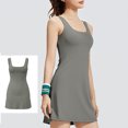 thumbnail image 1 of Ovzne Robes d'Été pour Femmes Robe Femme Robe de Sport pour Femmes Robe de Tennis avec Bonnets Rembourrés Robe de Yoga Robe de Vacances Liquidation, 1 of 6