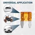 thumbnail image 3 of Unique Bargains Fusibles de Voiture Style Lame Fusibles 5A Mini Fusible Durable Protection contre les Courts-Circuits Orange 100 Pcs, 3 of 7