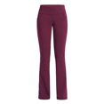 thumbnail image 1 of Innerwin Pantalons Taille Haute Femme Harem Course Jambes Larges Extensibles Rouge Vin 3TG, 1 of 9