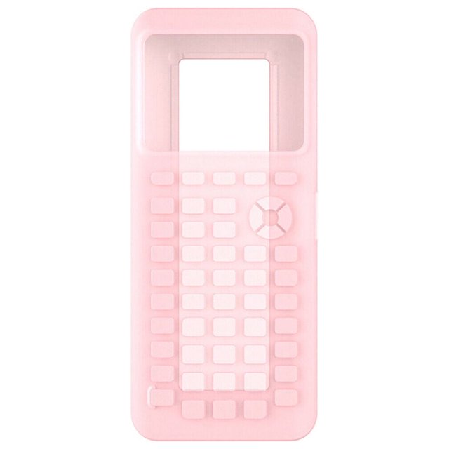 SUTENGDA Étui en Silicone Souple pour Calculatrice Compatible avec TI-84 Plus CE Calculatrice Rose