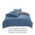 thumbnail image 3 of All-Season Bedding Set - 4-Piece Washable Solid Color Bed Sheet Duvet Cover and Pillowcases, 3 of 9