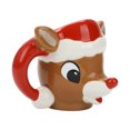 thumbnail image 4 of Rudolph the Red-Nosed Reindeer Santa Hat 14oz Sculpted Mug, 4 of 4