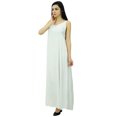 thumbnail image 3 of Bimba Robe Maxi Unie à Bretelles Spaghetti pour Femme pour l'Été, Tenue de Plage, Robe d'Été, 3 of 8