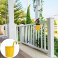 thumbnail image 1 of Large Metal Hanging Flower Pots Fence Hanging Balcony With Detachable Hook Multicolor Hanging Bucket For Indoor/Outdoor Decoration, 1 of 9