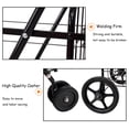 thumbnail image 4 of Patiojoy Utility Folding Shopping Cart with Swivel Wheels Easy Storage, 4 of 7