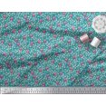 thumbnail image 3 of Soimoi Georgette Viscose Fabric Leaves & Floral Artistic Fabric Prints by Yard 42 Inch Wide, 3 of 5