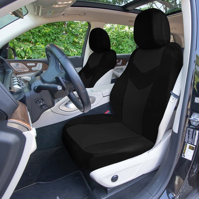 Universal Fit Car Seat Cover – Full Set of Automotive Seat Covers, Chevron Flat Cloth Car Seat Covers, Seat Protector for Cars, Trucks, SUVs and Vans, Washable Seat Cover, Car Accessories