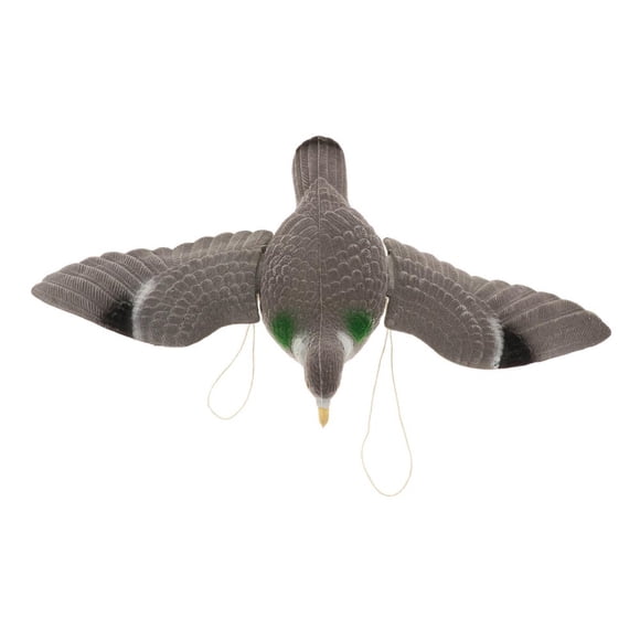 MesaSe Pigeon Leurre Se Déplaçant vers les Oiseaux Corbeau Hibou Statue de Leurre Pigeon Effrayant Dissuasif pour Oiseaux d'Extérieur pour Patio Cour Jardin