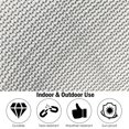 thumbnail image 3 of Gymax 14FT Replacement Trampoline Safety Enclosure Net w/ Zipper & Buckle for 8 Poles, 3 of 10