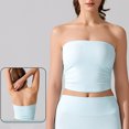 thumbnail image 2 of Dealovy Tube Tops for Women Strapless Going out Tops Built in Bra Sleeveless Ruched Summer Crop Top, 2 of 5