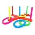 thumbnail image 3 of Hoop Ring Toss Plastic Ring Toss Quoits Garden Game Pool Toy Outdoor Fun Set NEW, 3 of 9