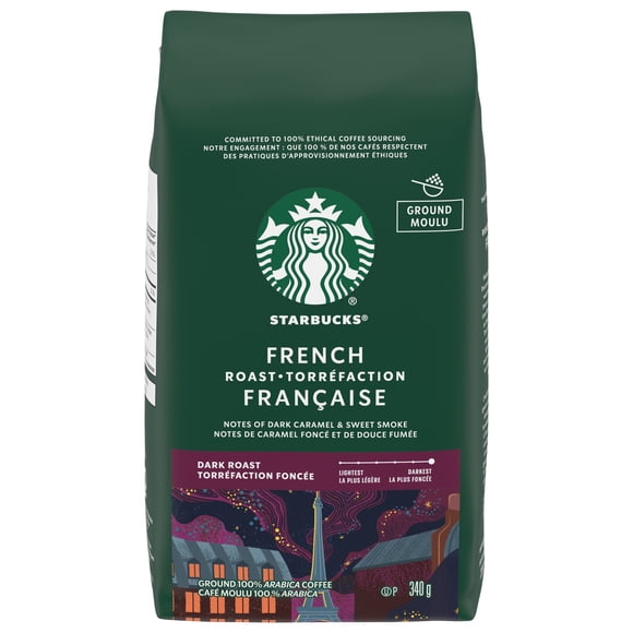 STARBUCKS French Roast Dark Roast Ground Coffee Bag
