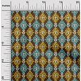 thumbnail image 1 of oneOone Tissu Georgette Viscose Imprimé Ikat Tourbillon au Mètre 42 Pouces de Large, 1 of 4