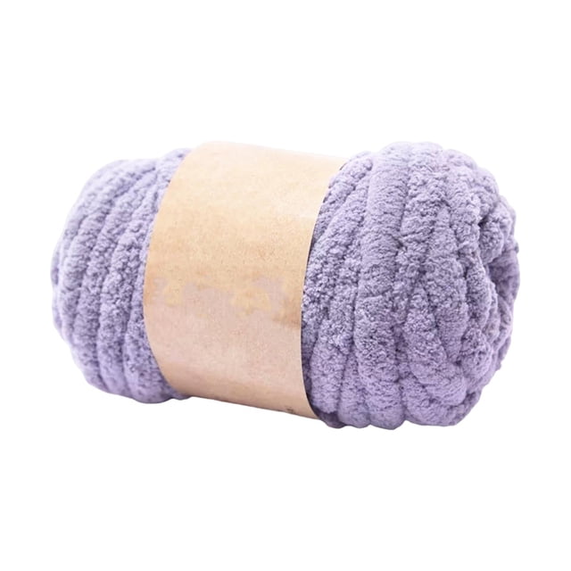 GUOOL Chunky Wool Yarn Hand Knitting Soft Giant Wool Yarn Threads Bulky Yarn for Throw light gray
