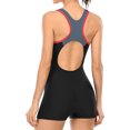 thumbnail image 3 of Charmo Maillots de Bain une Pièce Sportifs pour Femmes, Shorty, Dos Nageur, Maillots de Bain Athlétiques, 3 of 6