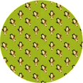 thumbnail image 1 of Ahgly Company Tapis d'Intérieur Ronds Transitionnels Vert Olive Lavables à la Machine, 4 Pieds Rond, 1 of 7
