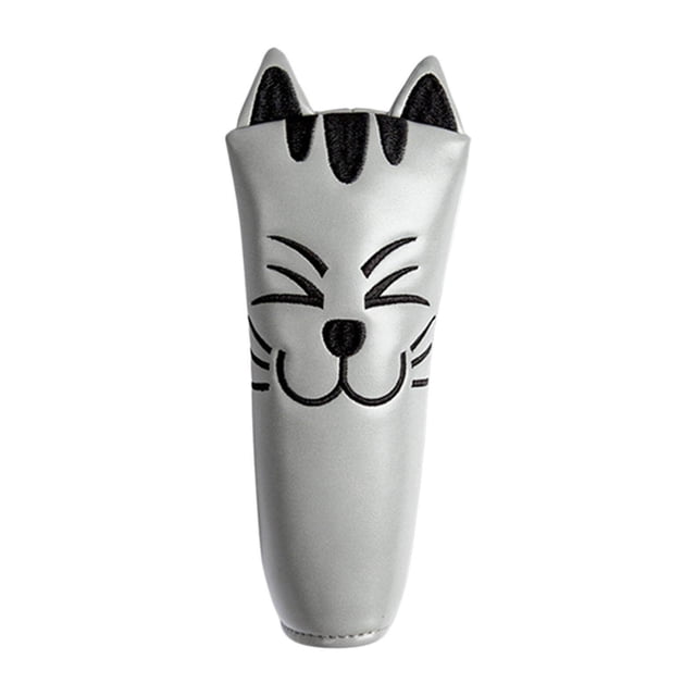 facefd Golf Head Covers Mallet Putter Professionals Outdoor Training Equipment Straight Grey
