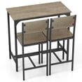 thumbnail image 1 of Costway Ensemble de 3 Pcs Table de Bar et Chaises Table de Cuisine avec 2 Tabourets de Bar pour Petit Espace, 1 of 9