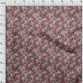 thumbnail image 4 of oneOone Rayon Red Fabric Abstract Floral Sewing Material Print Fabric By The Yard 56 Inch Wide-3rb, 4 of 5