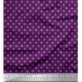 thumbnail image 1 of Soimoi Moss Georgette Fabric Swimming Ring Small Print Sewing Fabric Yard 42 Inch Wide, 1 of 3
