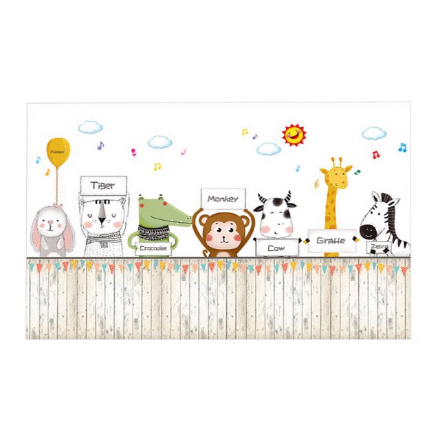 Bathroom Floor Mat Quick Dry Cartoon Strong Water Absorption Decorative Wipe Clean Animals Print Living Room Welcome Mat for Home