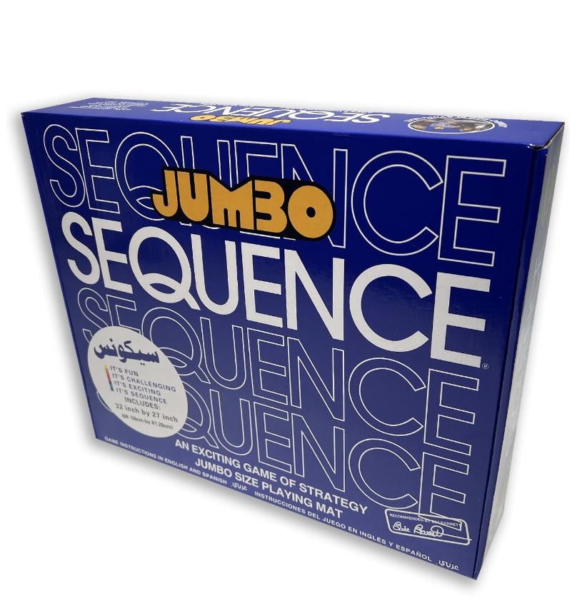 Jumbo Sequence Family Board Game Fast Postage 32 X 27 Inch-