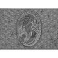 thumbnail image 1 of Ahgly Tapis Rectangulaire Lavable en Machine Intérieur Transitionnel Gris Foncé, 4 Pieds x 6 Pieds, 1 of 7