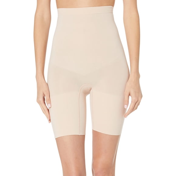 SPANX Shapewear for Women Tummy Control High-Waisted Power Short (Regular and Plus Size) Soft Nude SM