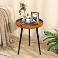 thumbnail image 2 of Costway Table d'Appoint Ronde de 16 Pouces Table Basse Moderne Mi-Siècle avec Décoration de Coquillages, 2 of 10