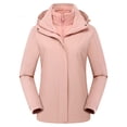 thumbnail image 1 of CEHVOM Women Solid Rain Jacket Outdoor Hooded Raincoat Windproof Top Clearance, 1 of 2