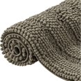 thumbnail image 2 of CHUN YI Anti-slip Bathroom Mat Absorbent Plush Polyester, 20"x32", Brown, 2 of 5