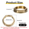 thumbnail image 2 of Brass Lock Nuts Pipe Fitting, G1-1/4" Female Hex Locknut with Washer, 2 of 6