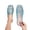 Blue-womens clogs or mules, variant on SZJXBUY Womens Closed Toe Sandals Dressy Summer Casual Clear Jelly Mesh Slide Breathable Slip on Closed Toe Beach Flats Black,37