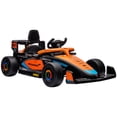 thumbnail image 1 of Qaba Voiture Électrique 12V pour Enfants avec Télécommande pour 3-5 Ans, Orange, 1 of 10