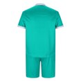 thumbnail image 4 of Cameland Two Piece Short Outfits Men Color Block Tracksuits Sport Summer Short Sleeve and Shorts Set for Men, 4 of 5