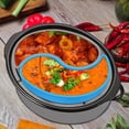 thumbnail image 1 of AMERTEER 2Pcs Slow Cooker Divider Liner Reusable Silicone Cooker Insert Liner Heat Resist for Cooking 6.57×5.11in, 1 of 10