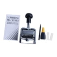 thumbnail image 1 of Rongfmy Numbering Machine Metal Auto Number Stamp for Serial Number Tickets Numbers 8 digits, 1 of 5