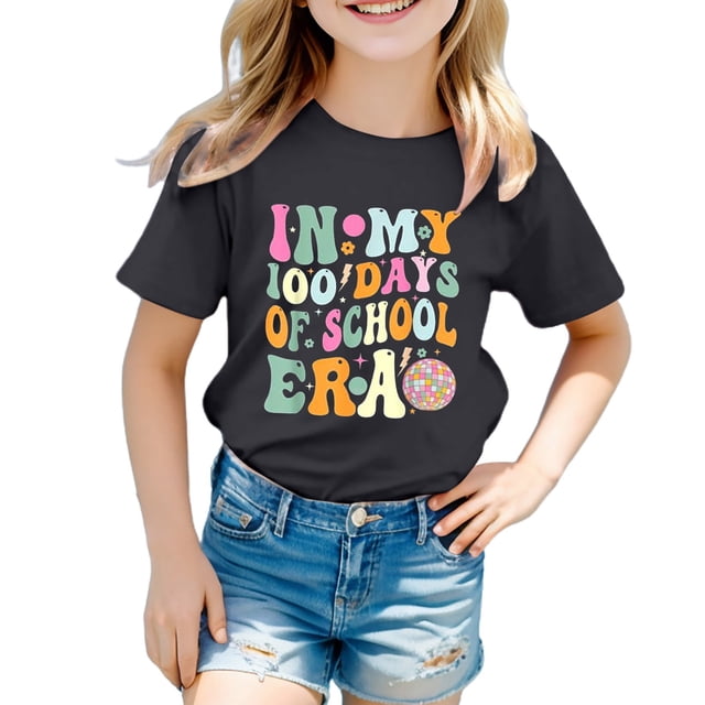 TZEWGL Short Sleeve Graphic Prints Crew Neck T-Shirts For Newborn Clothes For Infnants size 12-13T