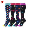 thumbnail image 3 of CAROOTU Chaussettes de Compression pour Femmes et Hommes Chaussettes de Circulation-Compression 20-30 mmHg pour le Sport de Course Infirmière, 3 of 7