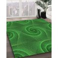 thumbnail image 3 of Ahgly Tapis Rectangulaire Lavable en Machine Intérieur Vert Émeraude Profond, 2 Pieds x 4 Pieds, 3 of 7