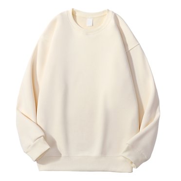 asjyhkr Chandails pour Hommes Grande Taille Doublés en Molleton Manches Longues Col Rond Sans Capuche Thermiques Respirants pour Entraînement en Salle de Sport, m-5TG
