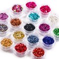 thumbnail image 2 of Art Crushed Glass Stones Irregular Glitter 3D Tips Decoration Crystal Fragment DIY Rhinestone Fillers Manicure Accessories Bright Red, 2 of 7