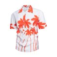 thumbnail image 4 of DPTALR Chemise à Manches Courtes à Col à Revers à Imprimé Hawaïen pour Homme, 4 of 7