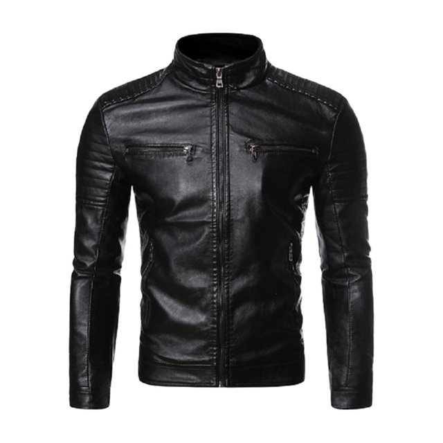 letairis Multiple Sizes Available For Stylish Faux Leather Motorcycle Jacket Nice Gifts black XXL