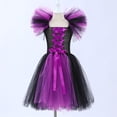 thumbnail image 2 of YOUSNH Halloween Tout-Petits Enfants Bébés Filles Magnifique Sorcière Robe Noire Déguisement Fête Tulle Robes Robes pour Filles E_001 4-5 Ans, 2 of 5