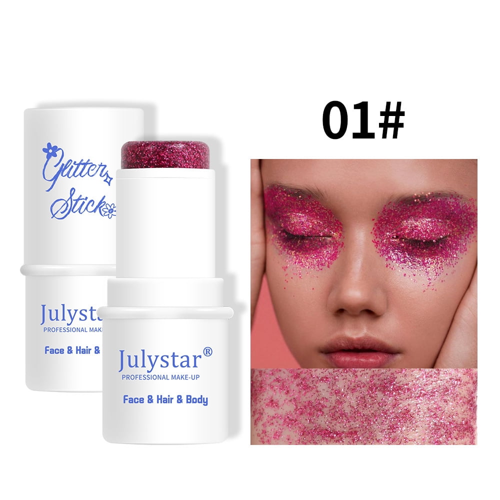 Maquillage de Scène Visage Flash Populaire Fard à Paupières Maquillage Corps Bâton à Paillettes