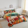 thumbnail image 2 of YST Elephant Rabbit Bedding Set Full For Toddler Funny Wild Animal Comforter Set Rainbow Flower Floral Bedding Comforter Sets Cartoon Graffiti Quilt Set Hippie Tree Of Life Quilted Duvet,3pcs, 2 of 5
