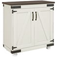 thumbnail image 1 of HOMCOM Armoire de Rangement, Buffet Bahut avec Porte de Grange, Tablette Ajustable, 1 of 10